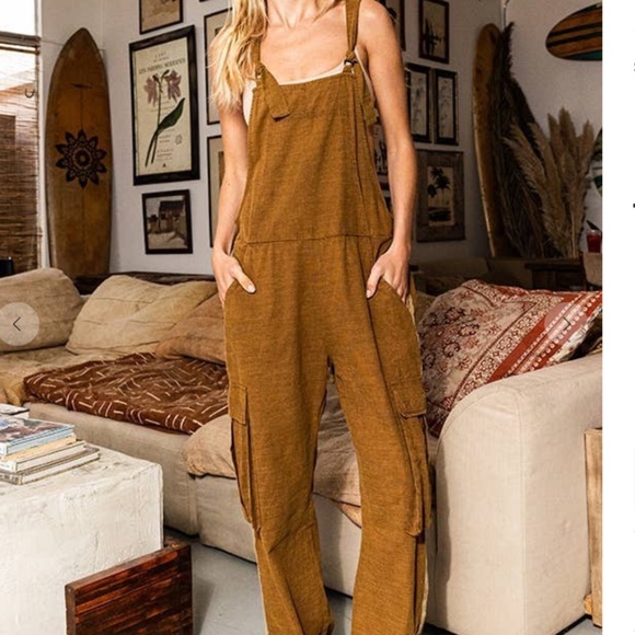 BUCKET LIST “ Jona ” BUCKET LIST Cargo Style Overall One Piece - Picture 2 of 6